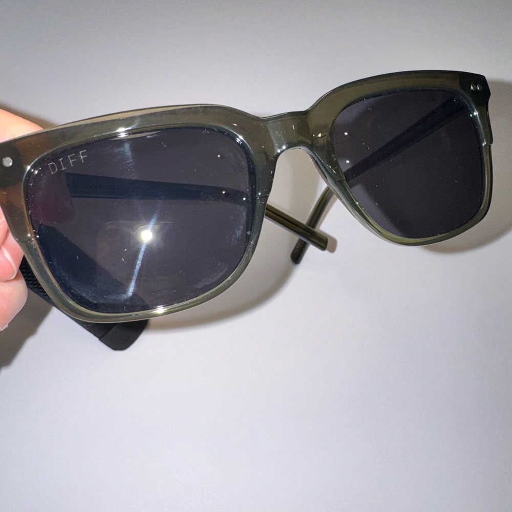 DIFF Eyewear LT DIFF Square Sunglasses Olive Gree… - image 4